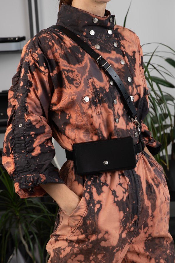 Maciella Kora No2 Unisex Leder Body Harness (Schwarz): Minimalistischer Stil für Ihre Essentials - Maciella