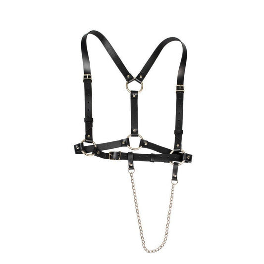Maciella Milla Körpergeschirr Harness (Schwarz): Statement - Accessoire aus echtem Leder für eine betonte Silhouette - Maciella